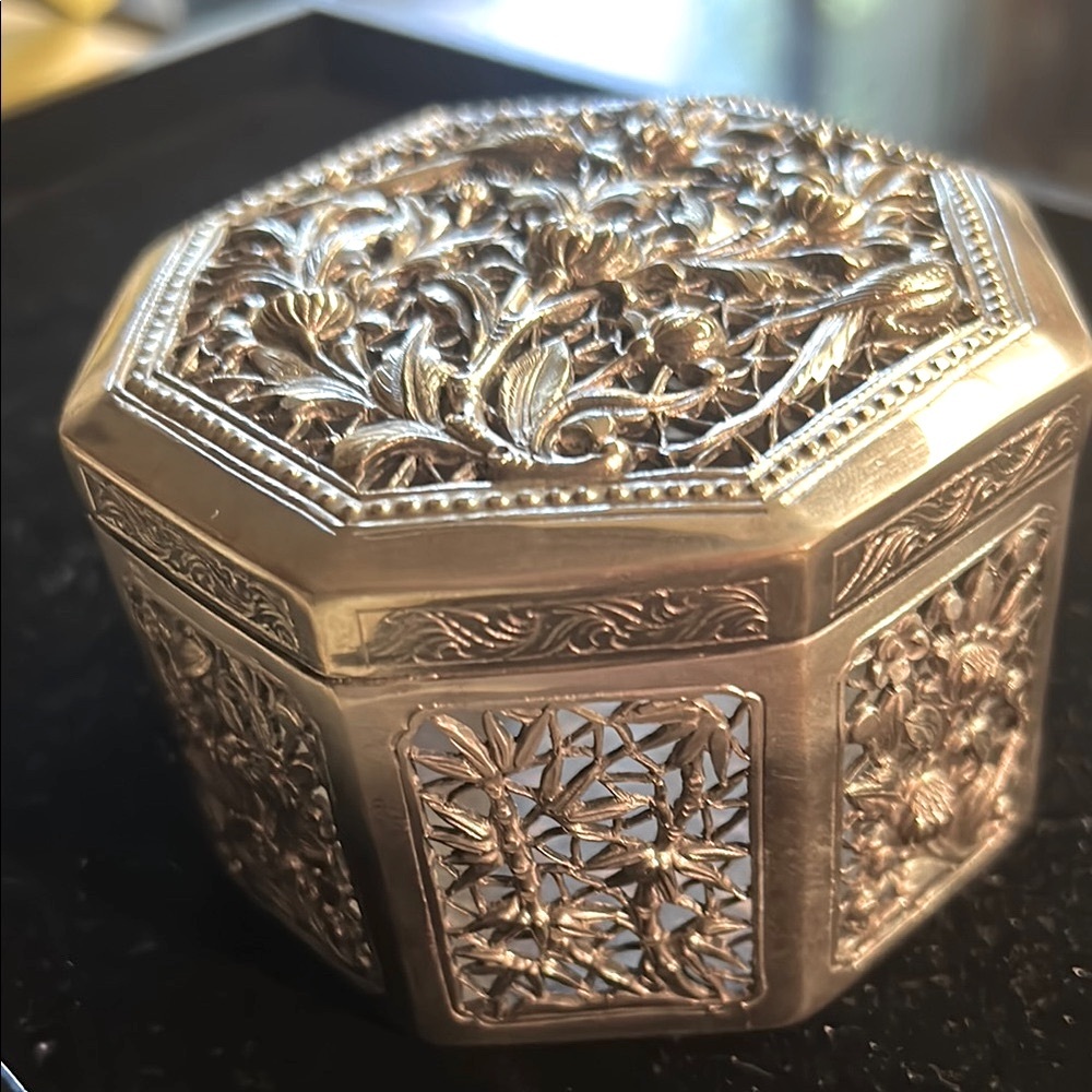 Chinese Export Silver Box